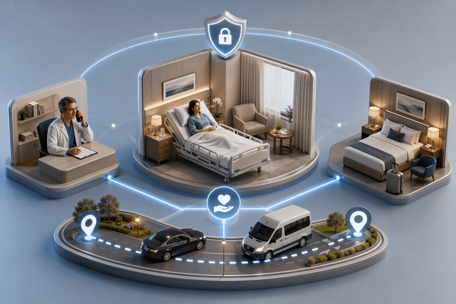 Illustration for The Recovery Logistics Matrix: Concierge Care, 24/7 Support, and Strategic Housing